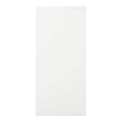 Sliding Door Cabinet 90x40x90 cm Steel White