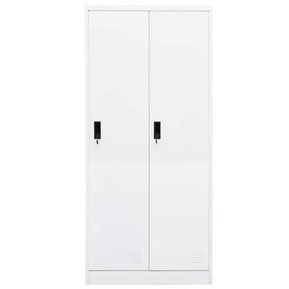 vidaXL Wardrobe | White | Steel | Large | Wardrobe | Rectangular | Modern 2
