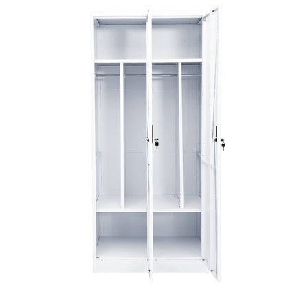 vidaXL Wardrobe | White | Steel | Large | Wardrobe | Rectangular | Modern 6