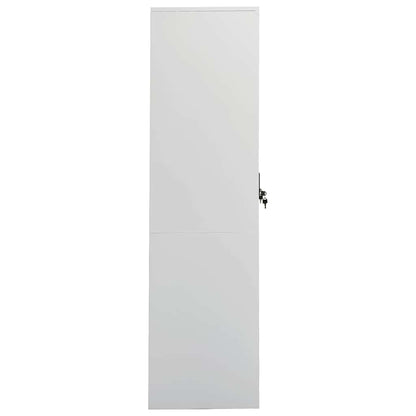 vidaXL Wardrobe | Light Grey | Steel | Medium | Wardrobe | Rectangular 3