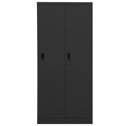 vidaXL Wardrobe | Anthracite | Steel | 80 cm width, 50 cm depth, 180 cm height 2