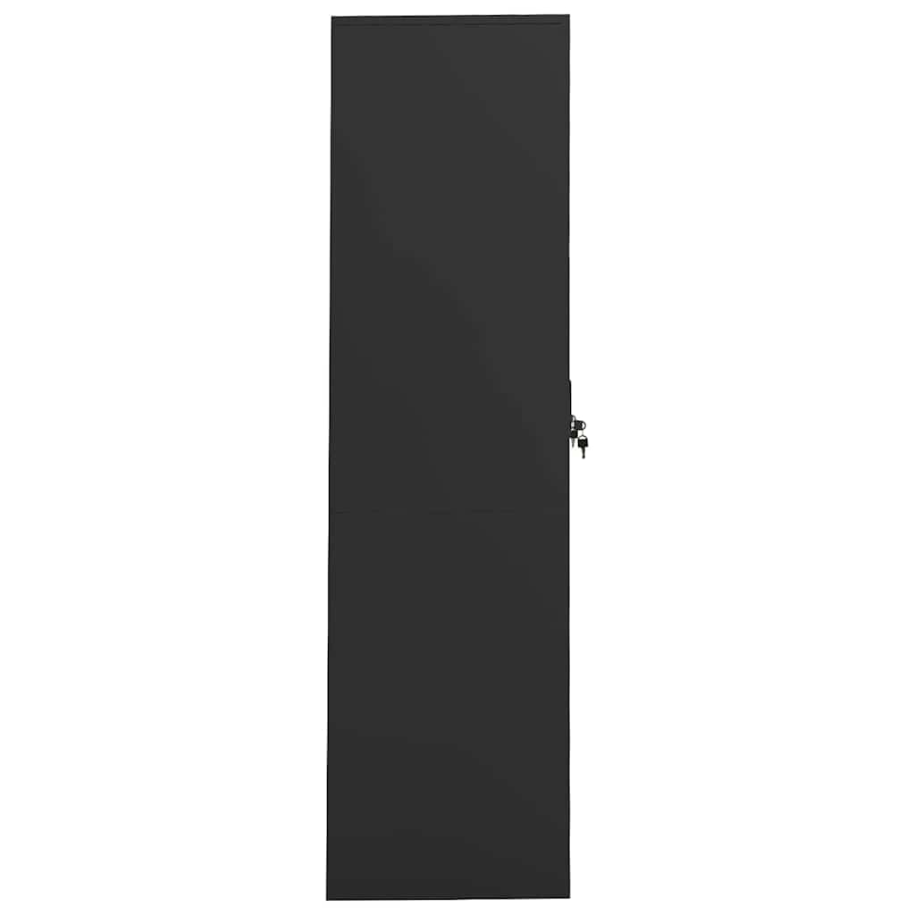 vidaXL Wardrobe | Anthracite | Steel | 80 cm width, 50 cm depth, 180 cm height 3