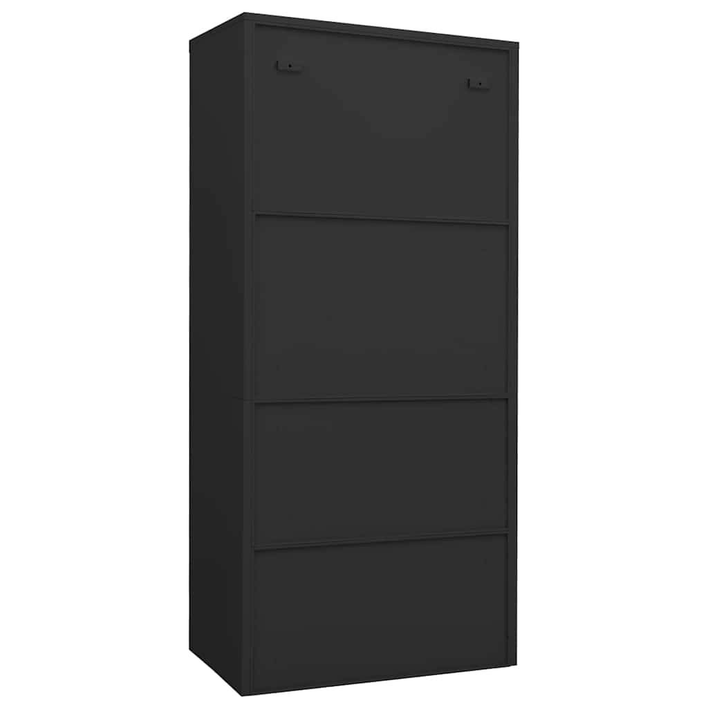vidaXL Wardrobe | Anthracite | Steel | 80 cm width, 50 cm depth, 180 cm height 4