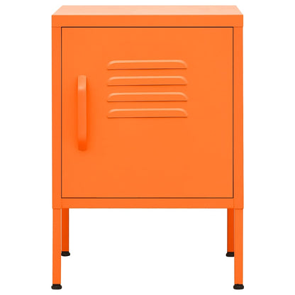 Nightstand 35x35x51 cm Steel Orange