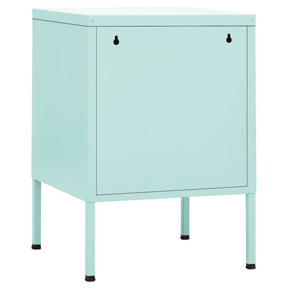 vidaXL Nightstand Mint 35x35x51 cm Steel 5