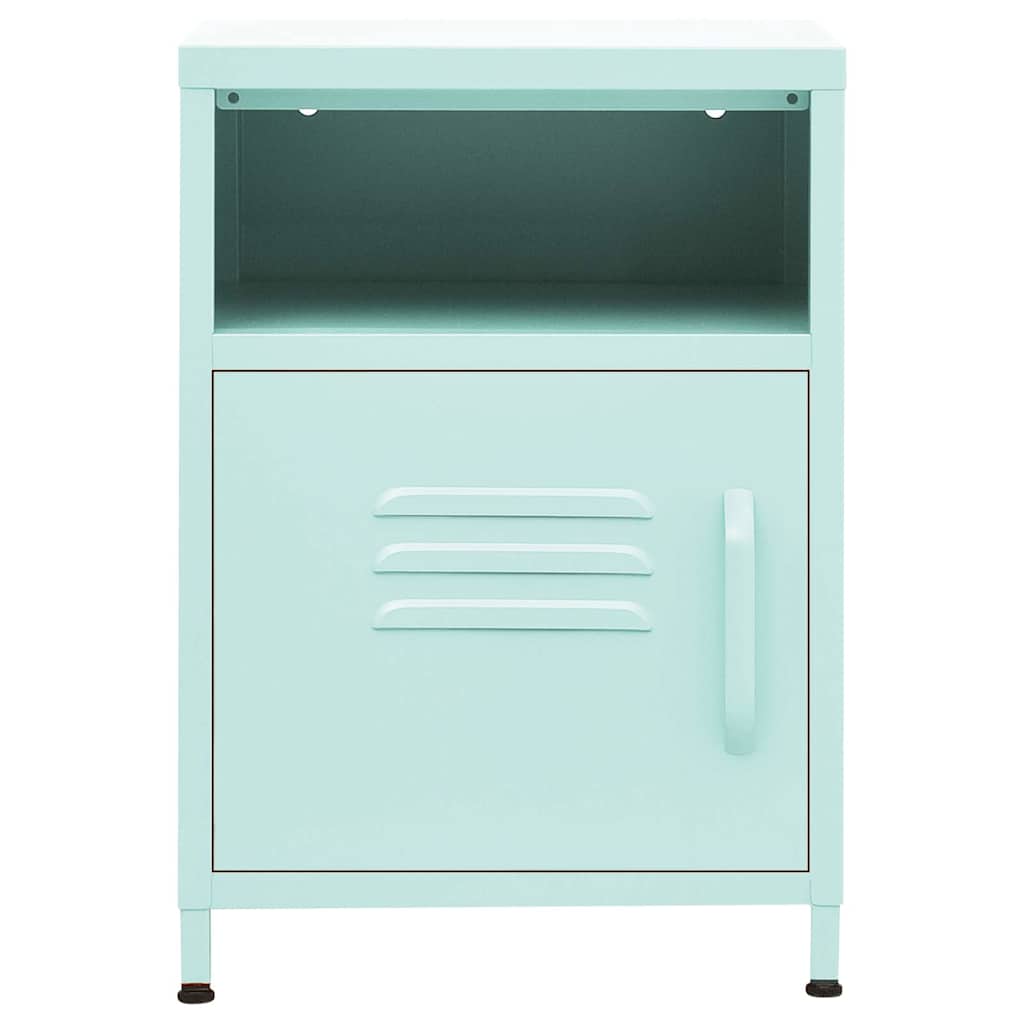 vidaXL Nightstand | Mint | Steel | Medium | Adjustable Feet | Nightstand 3