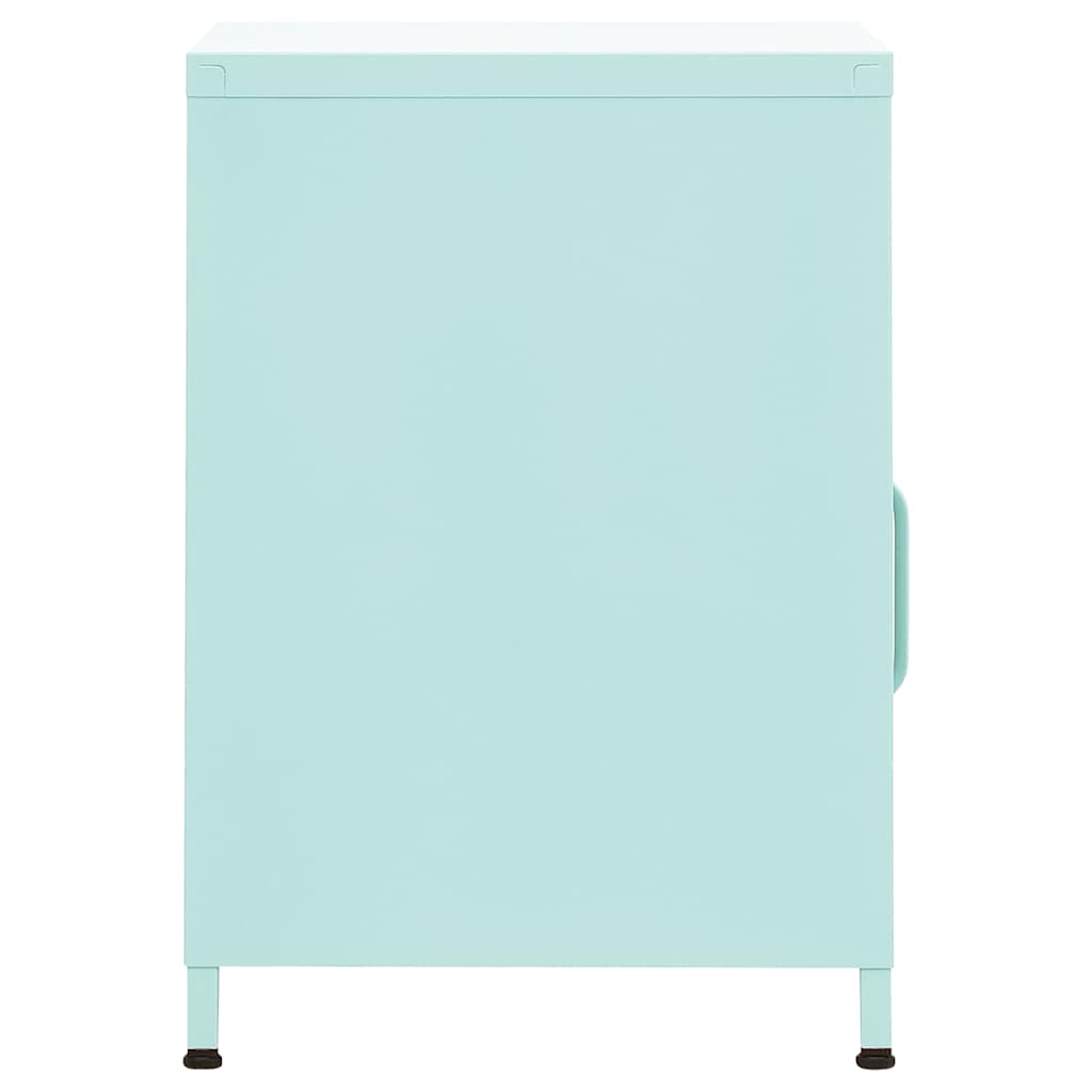 vidaXL Nightstand | Mint | Steel | Medium | Adjustable Feet | Nightstand 4