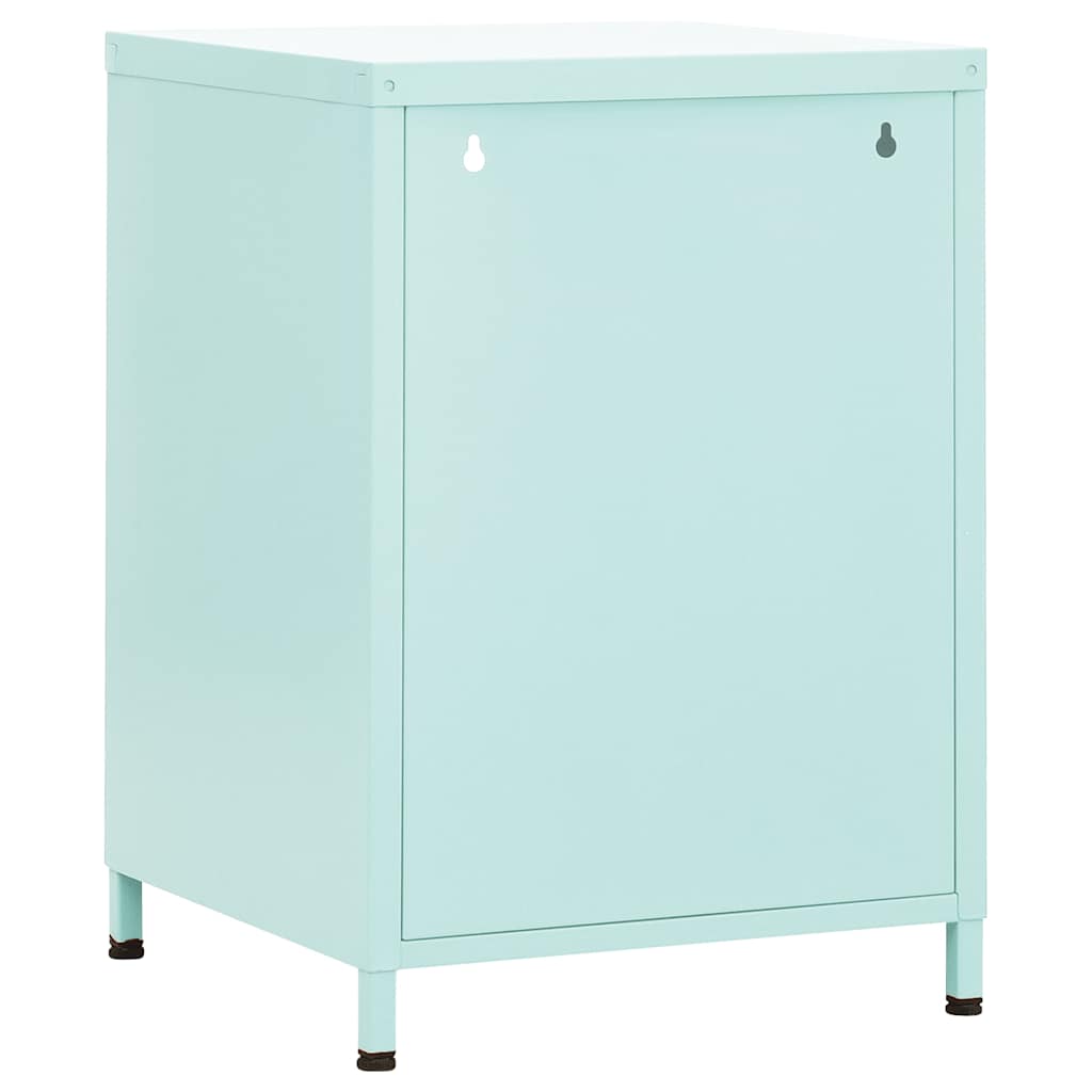 vidaXL Nightstand | Mint | Steel | Medium | Adjustable Feet | Nightstand 5