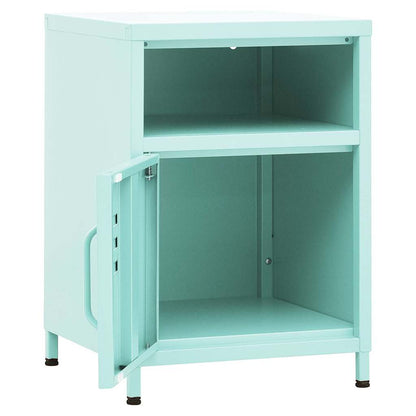 vidaXL Nightstand | Mint | Steel | Medium | Adjustable Feet | Nightstand 6