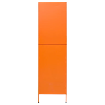vidaXL Wardrobe | Orange | Powder-Coated Steel | Large | Wardrobe | Rectangular 4