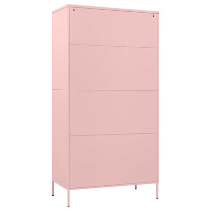 vidaXL Wardrobe | Pink | Steel | Large | Wardrobe | Rectangular | Modern 5