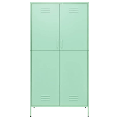 vidaXL Wardrobe | Mint | Steel | 90x50x180 cm | Modern Mint Wardrobe | Doors 3