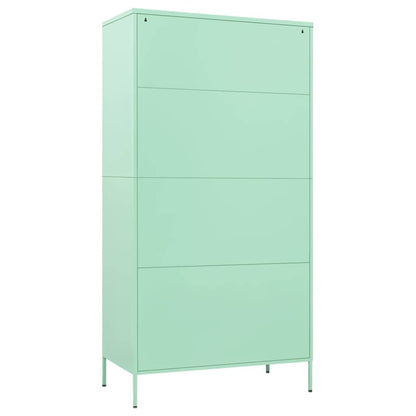 vidaXL Wardrobe | Mint | Steel | 90x50x180 cm | Modern Mint Wardrobe | Doors 5