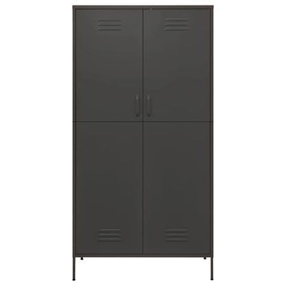 vidaXL Wardrobe | Anthracite | Steel | Medium | Height-Adjustable Shelves 3