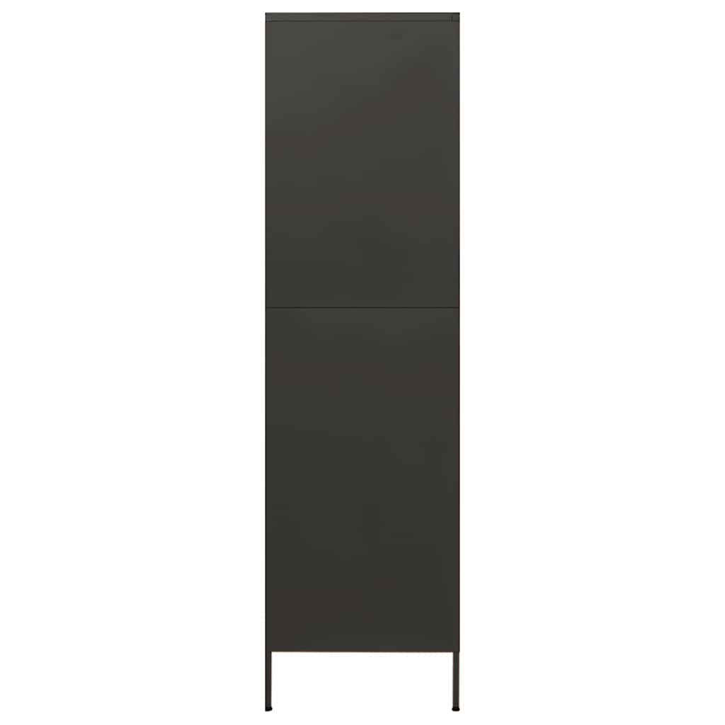 vidaXL Wardrobe | Anthracite | Steel | Medium | Height-Adjustable Shelves 4