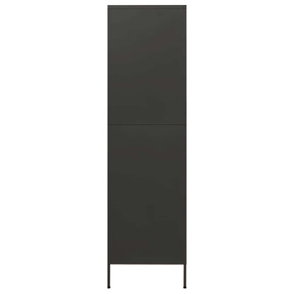vidaXL Wardrobe | Anthracite | Steel | Medium | Height-Adjustable Shelves 4