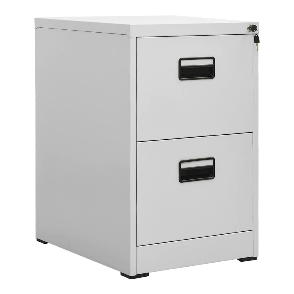 Filing Cabinet Steel Light grey 46 x 62 x 72.5 cm