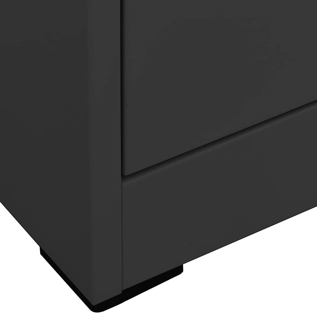 Filing Cabinet Steel Anthracite 46 x 62 x 102.5 cm