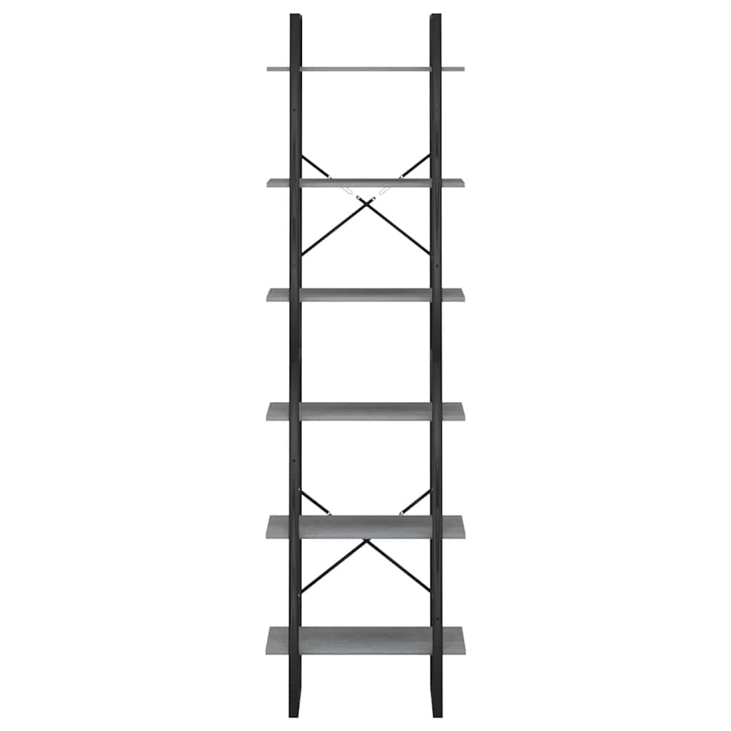 vidaXL Storage Shelf | Grey | Solid pine wood, Metal | Extra Tall 3