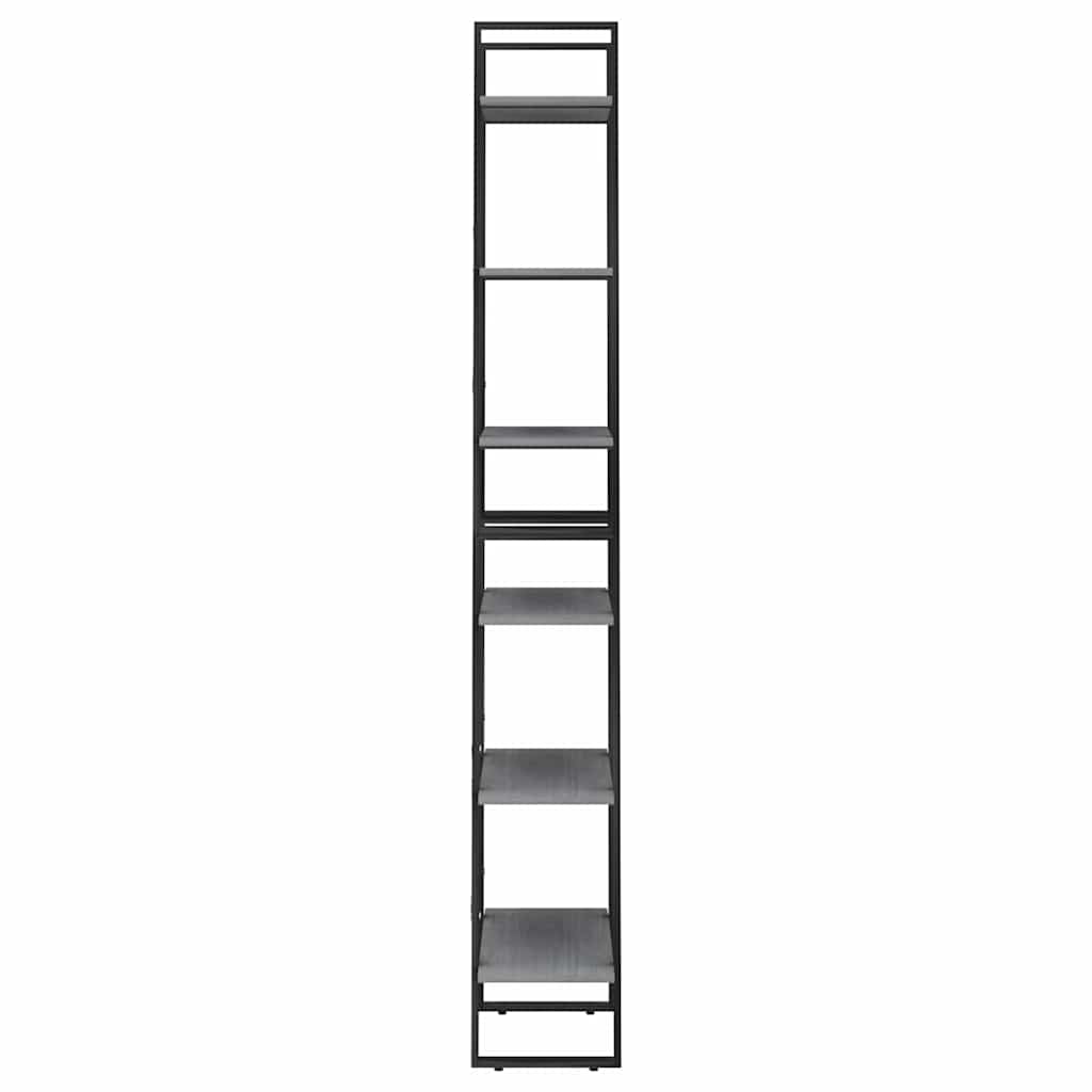 vidaXL Storage Shelf | Grey | Solid pine wood, Metal | Extra Tall 4