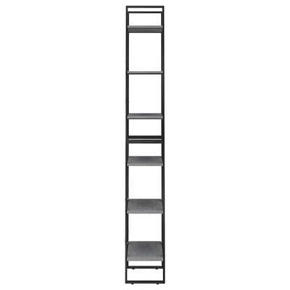 vidaXL Storage Shelf | Grey | Solid pine wood, Metal | Extra Tall 4