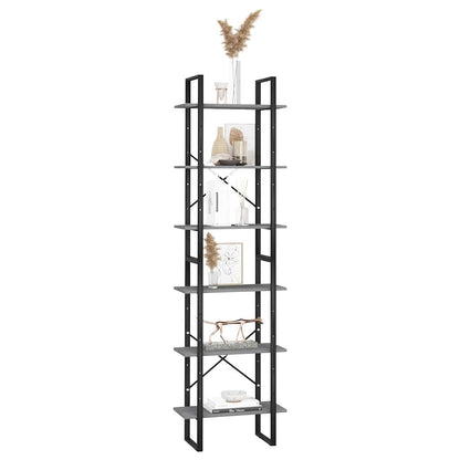 vidaXL Storage Shelf | Grey | Solid pine wood, Metal | Extra Tall 5