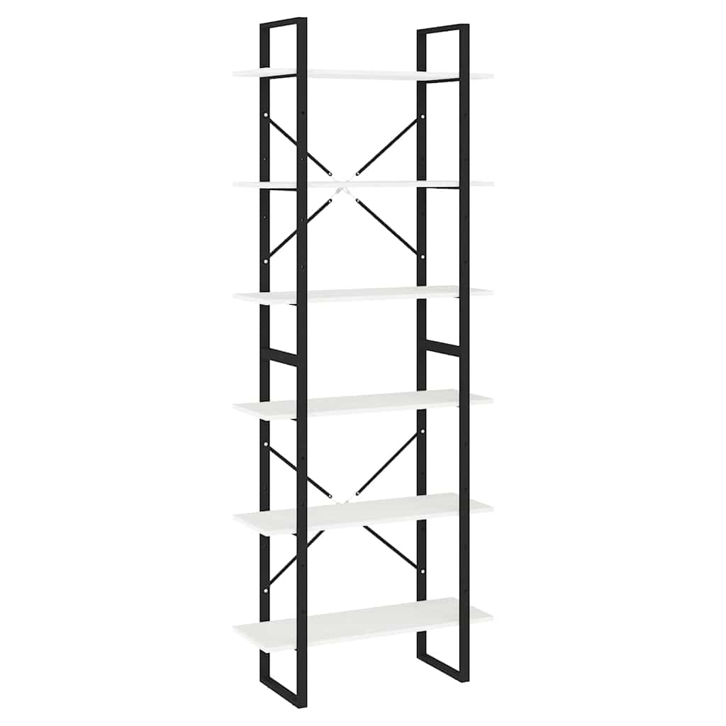 vidaXL High Cabinet | White | Solid pine wood, metal | 80x30x210 cm 2