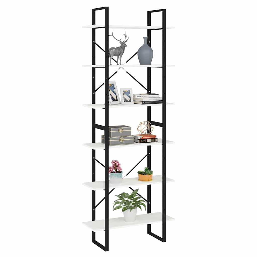 vidaXL High Cabinet | White | Solid pine wood, metal | 80x30x210 cm 3