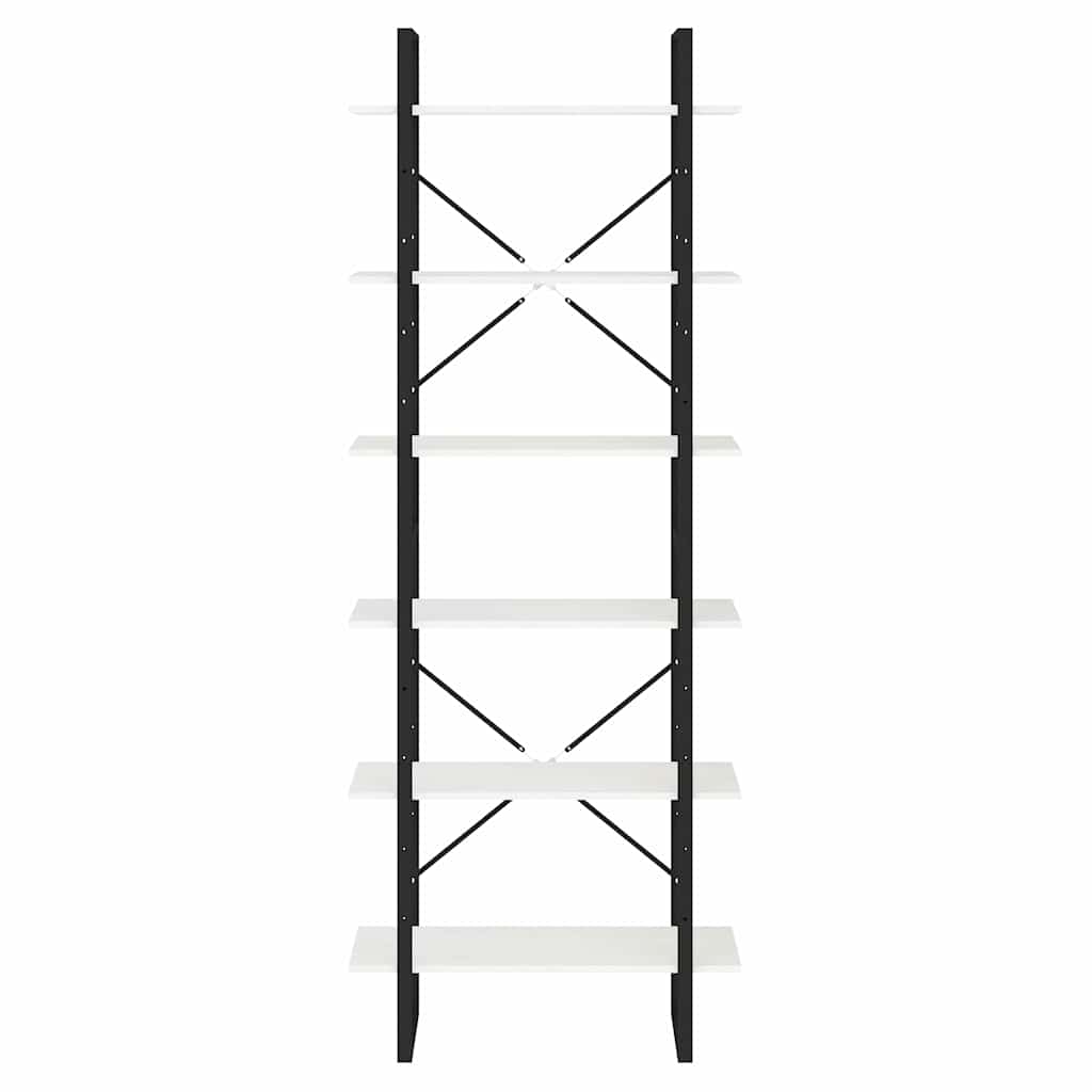 vidaXL High Cabinet | White | Solid pine wood, metal | 80x30x210 cm 5
