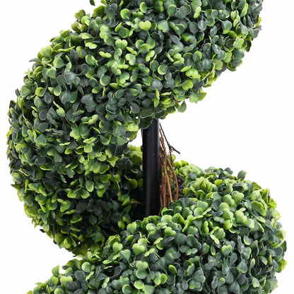 vidaXL Artificial Boxwood Spiral Plant with Pot Green 59 cm 3