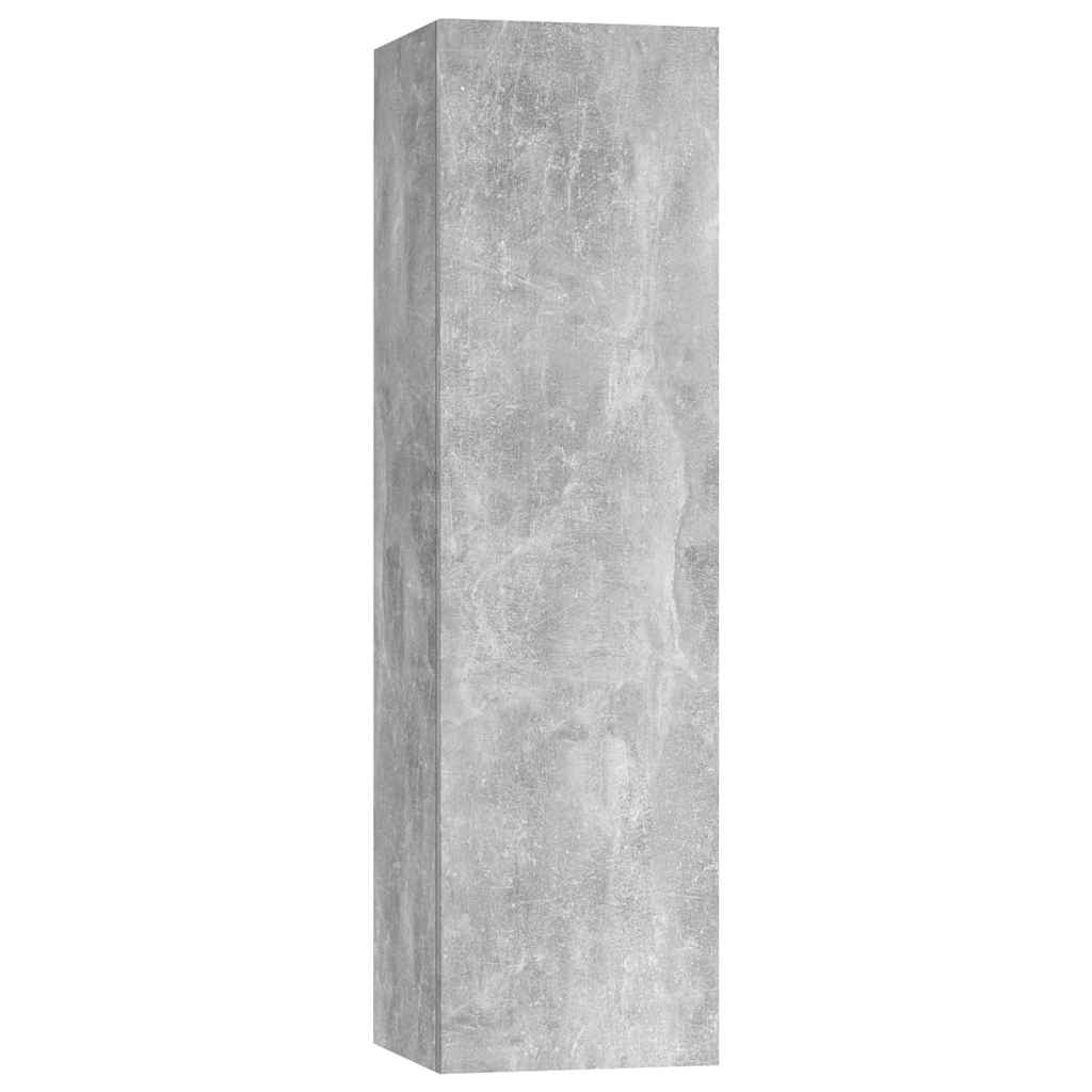 TV Cabinet Engineered Wood Width Concrete grey