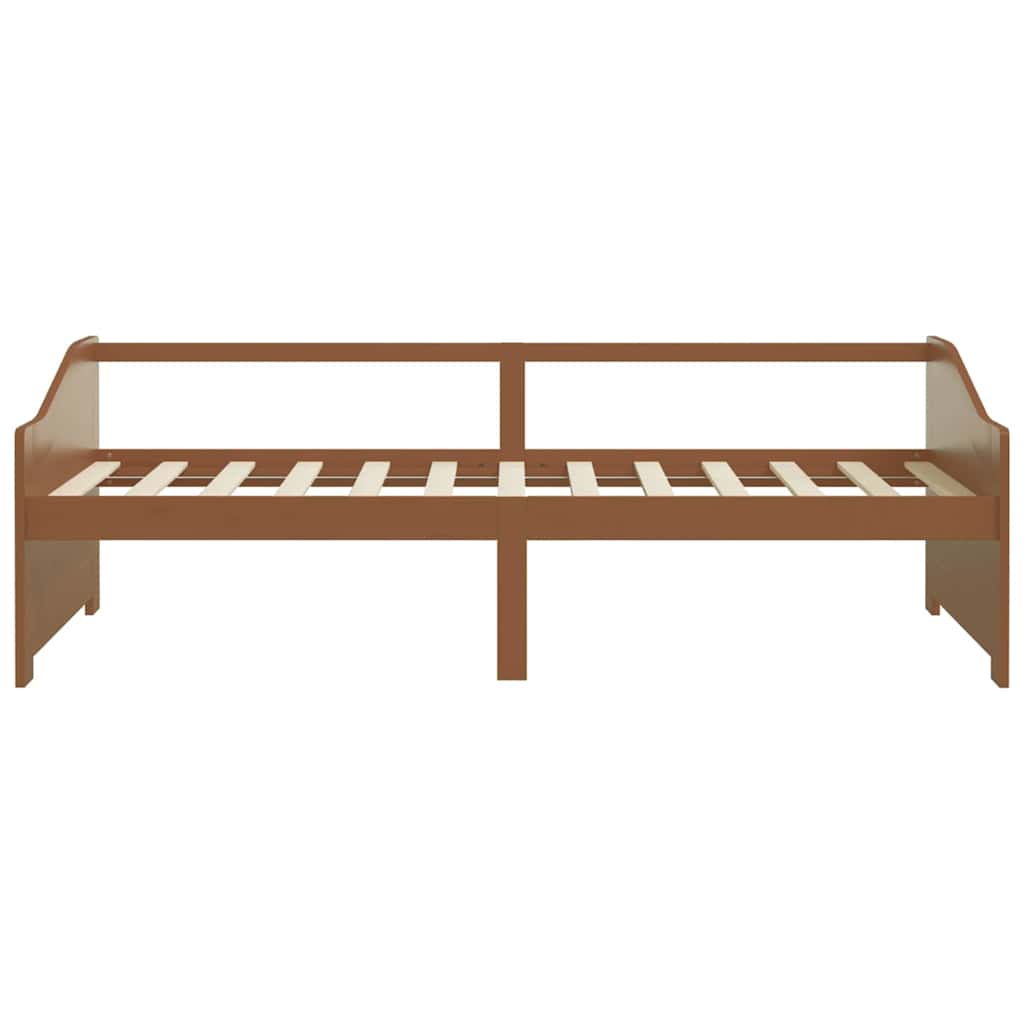 vidaXL 3-Seater Day Bed without Mattress Honey Brown 90x200cm 4