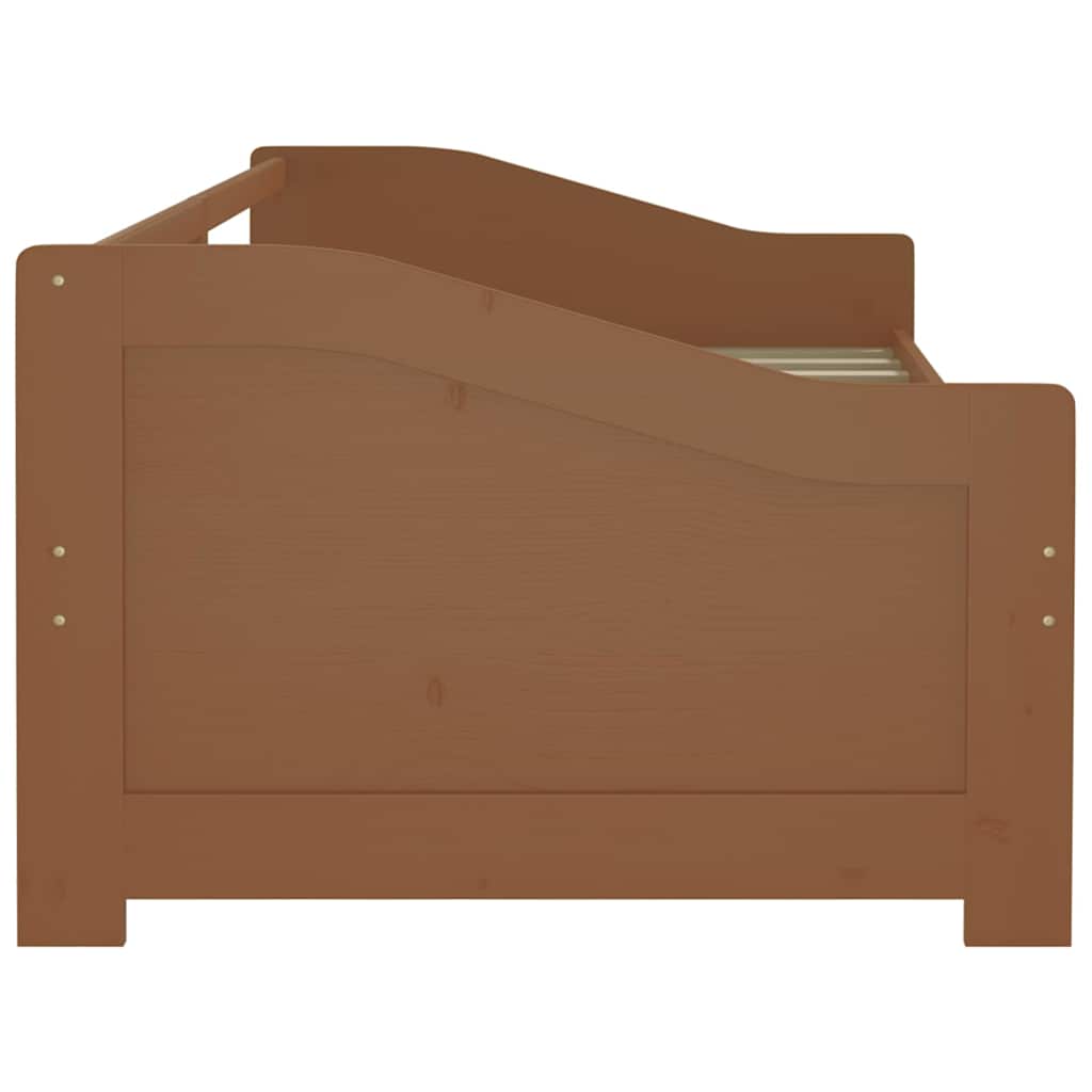 vidaXL 3-Seater Day Bed without Mattress Honey Brown 90x200cm 5