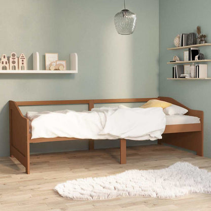 vidaXL 3-Seater Day Bed without Mattress Honey Brown 90x200cm 1