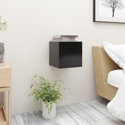 vidaXL Bedside Cabinet | Set of 2 | Black | Engineered wood | Medium 2