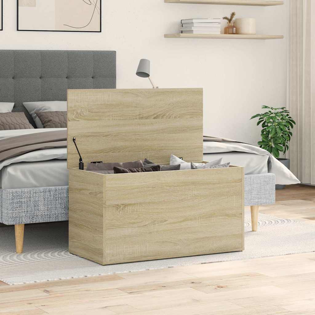 vidaXL Storage Chest | Sonoma Oak | Engineered Wood | 84 cm x 42 cm x 46 cm 3