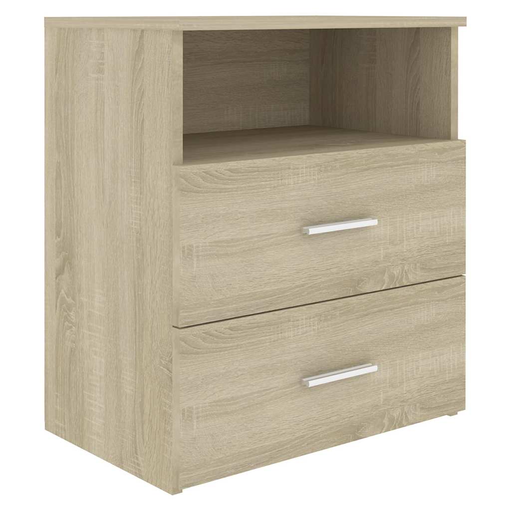 803278 vidaXL Bed Cabinet Sonoma Oak 50x32x60 cm 2