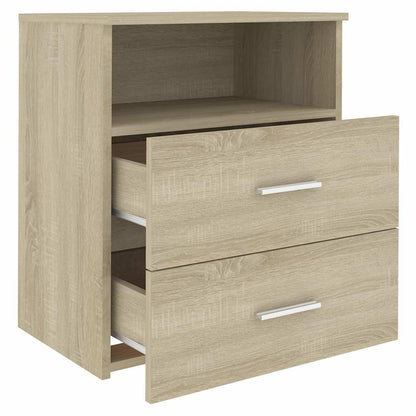 803278 vidaXL Bed Cabinet Sonoma Oak 50x32x60 cm 4