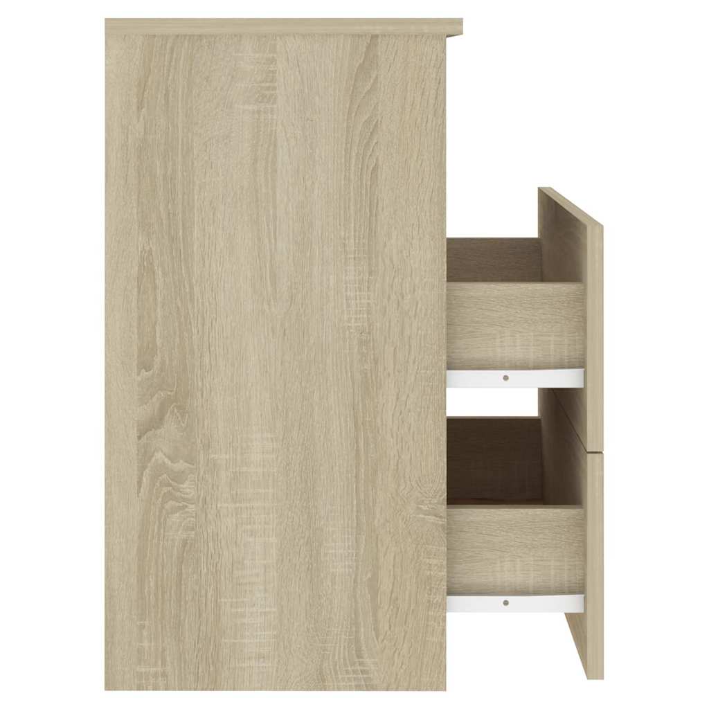 803278 vidaXL Bed Cabinet Sonoma Oak 50x32x60 cm 6