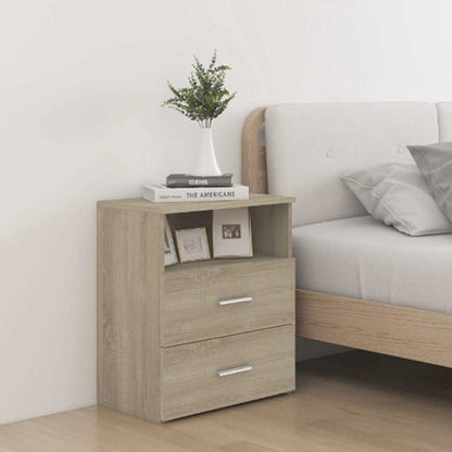 803278 vidaXL Bed Cabinet Sonoma Oak 50x32x60 cm 1
