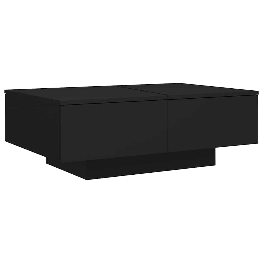 vidaXL Coffee Table Black 90x60x31 cm Engineered Wood 2