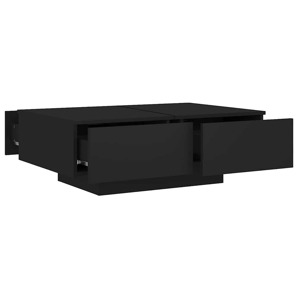 vidaXL Coffee Table Black 90x60x31 cm Engineered Wood 5