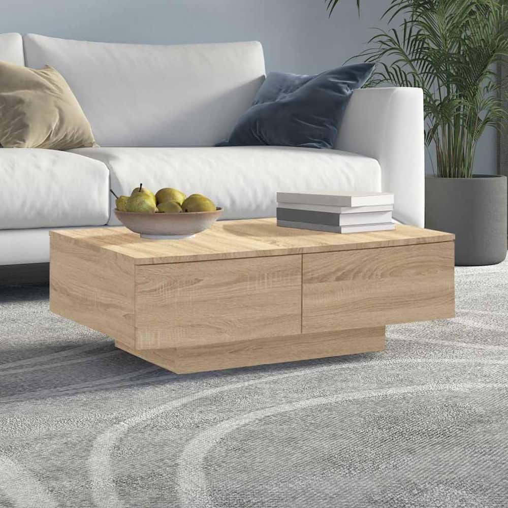 Coffee Table Engineered Wood Width 90 cm Sonoma oak 31 cm 60 cm