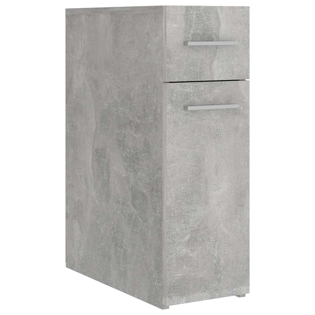 vidaXL Apothecary Cabinet Concrete Grey 20x45.5x60 cm Engineered Wood 2
