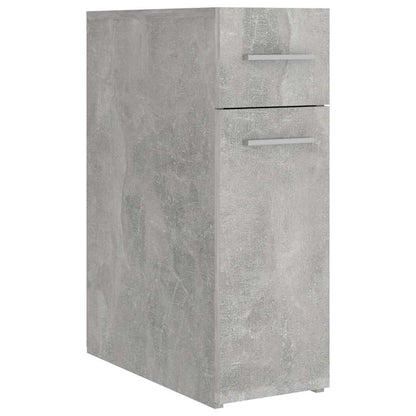 vidaXL Apothecary Cabinet Concrete Grey 20x45.5x60 cm Engineered Wood 2