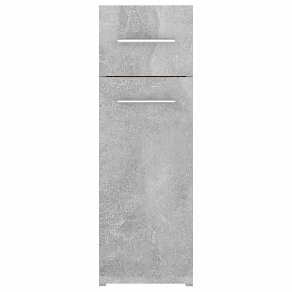 vidaXL Apothecary Cabinet Concrete Grey 20x45.5x60 cm Engineered Wood 6