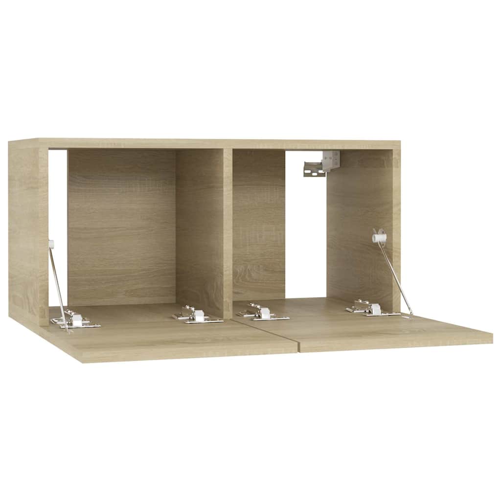 804518 vidaXL 2 Piece Hanging TV Cabinet Set Sonoma Oak 60x30x30 cm 5