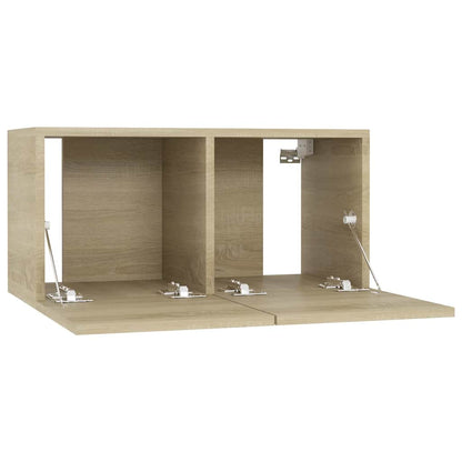 804518 vidaXL 2 Piece Hanging TV Cabinet Set Sonoma Oak 60x30x30 cm 5