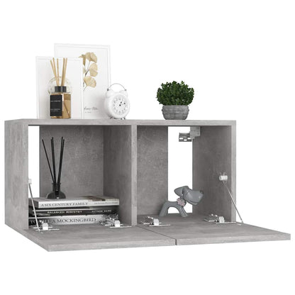 vidaXL TV Cabinet | Set of 3 | Concrete grey | Engineered wood | Medium 3