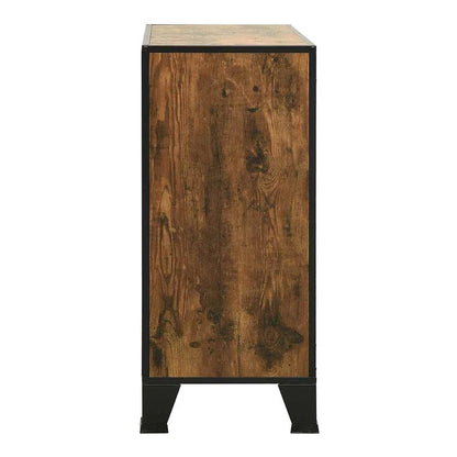 Storage Cabinet 72x36x82 cm Metal and MDF 1